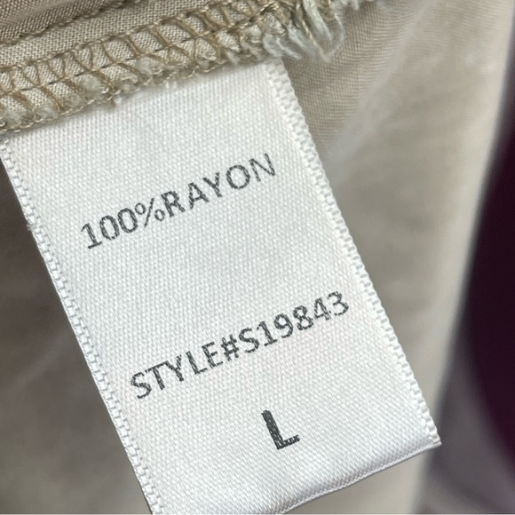 Talulah size large khaki tan colored short sleeve button down shirt - Picture 6 of 6